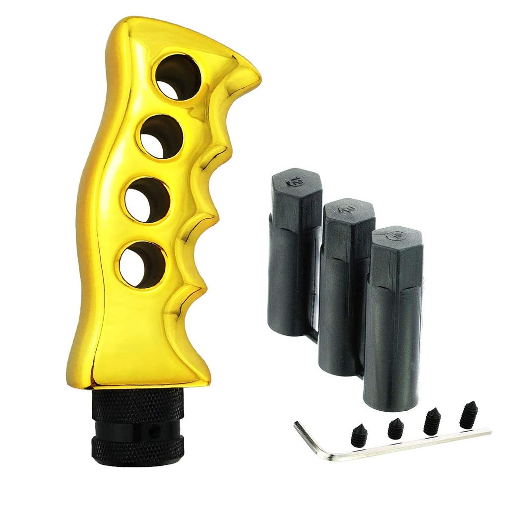 Abfer Gear Head Car Stick Handle Universal for Automatic and Manual Car Interior Accessories Shifter, Shifter, Vehicles, Accessories, (Gold)