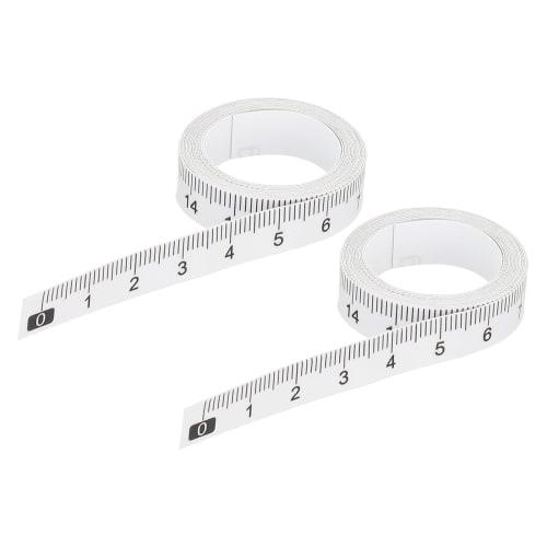 PATIKIL Adhesive Ruler, Set of 2, 100cm, Lined Tape Measure Tape, Sticker Tape for Workbench, Sewing, Saw, Drafting Table, Transparent