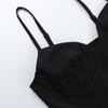 Women Sexy Waist Cincher Boned Strappy Solid Slim Cami Tank Top