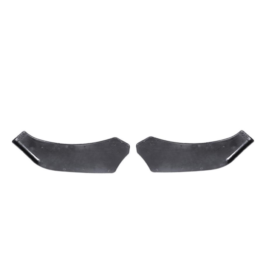 2Pcs Carbon Fiber Look Car Front Bumper Splitter Lip Body Protector Diffuser Kit