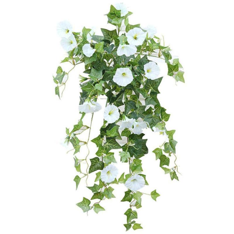 1 buchet Simulare agățată flori din plastic rattan flori decorative agățate perete floare artificială