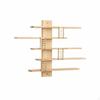 Kids Room Toy Display Shelf SpaceSaving Wooden Figurine Solid Wood MultiTier Wall