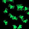 50/100pcs Halloween Black Spiders Small Luminous Plastic Spider Halloween Party Home Decoration Tricky Prank Toy Haunted House