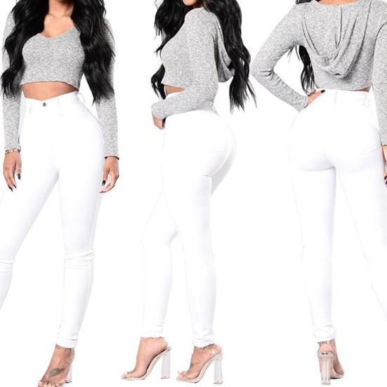 Damenmode High Waist Stretch Jeans Leggings Hüft Push Up Skinny Hosen