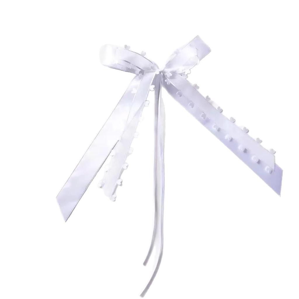 Peach Heart Gauze Ribbon Bows for Party, Wedding, Car Decoration, Gift Box Packaging