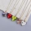 Delicate Glass Pendant Charm Choker Necklace Elegant Collar Chain Fashionable Neckwear Gift Jewelry for Girls Lady