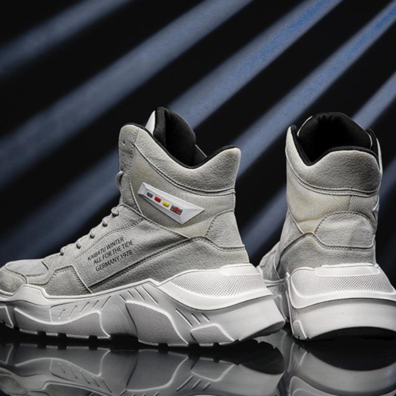 Fashion High-quality Men Shoes 2025 Autumn New Sneakers for Men Casual High Top Board Shoes Trendy Lace Up Running Shoes Tenis Masculino