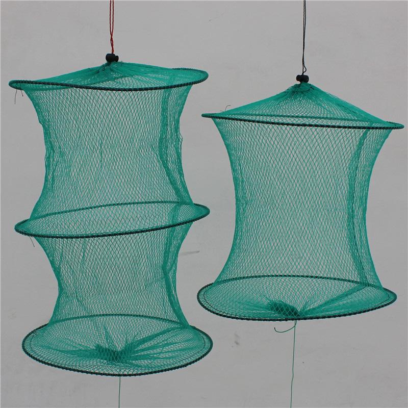 Foldable Fishing Gear Tackle with Knotless Net and Flexible Rubber Hose