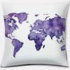 Purple Pattern Pillow Home Office Decoration  Bedroom Sofa Car Cushion Cover