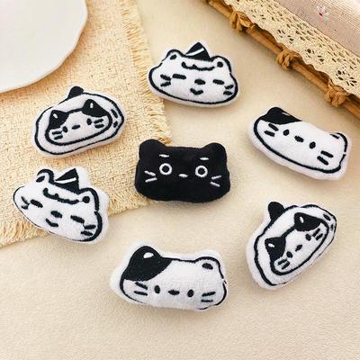 Cute Cartoon Cat Plush Doll Brooch & DIY Accessory for Clothing, Shoes, and Hats