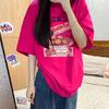 Cotton Short-sleeved T-shirt Women's 2025 Summer New Large Size Loose and Versatile Casual Design Printed Top