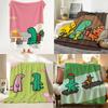 Illustrator J JOGUMAN Throw Flannel Throw Blanket Suitable for Sofa Living Room Bedroom