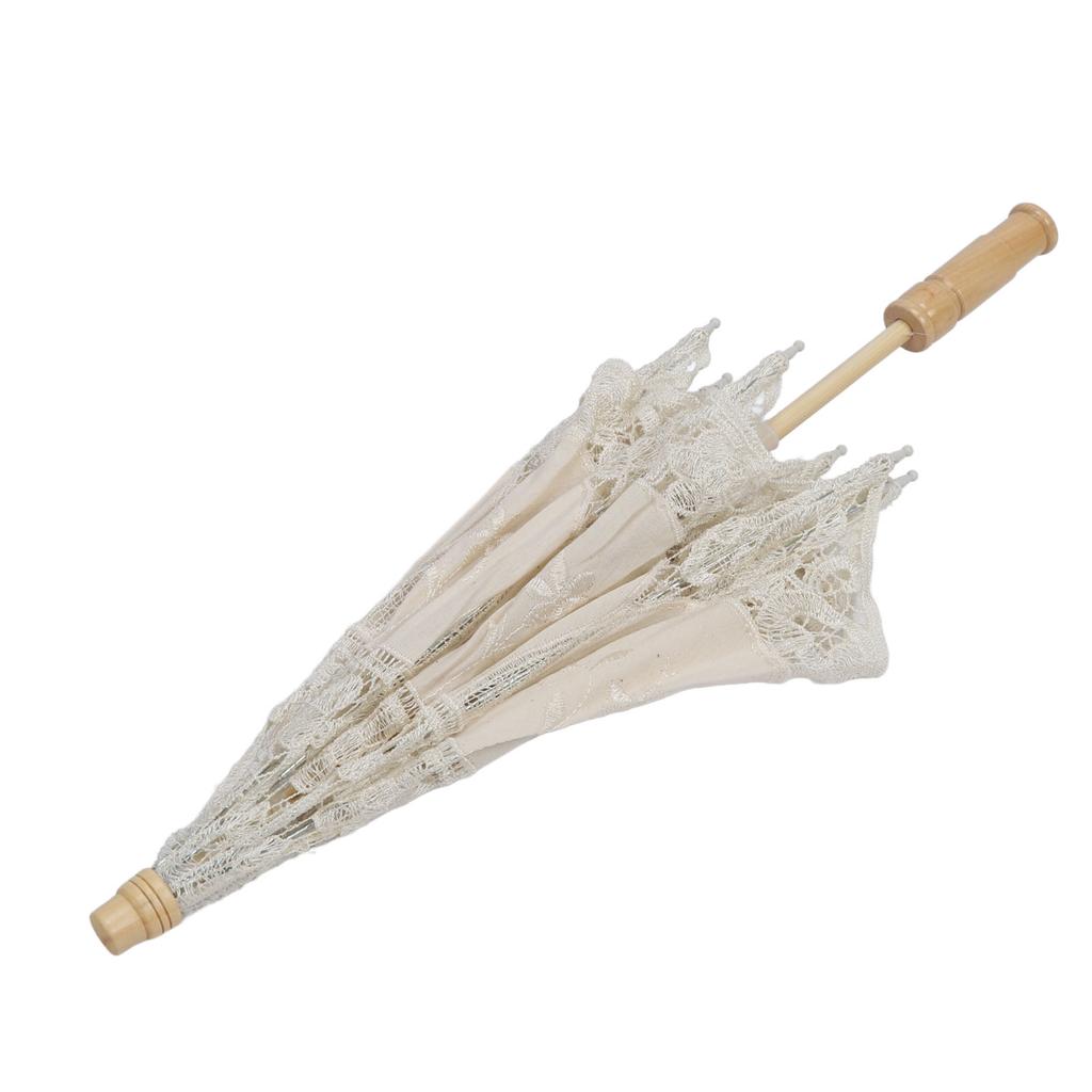 Krajková sluneční clona Svatba Nevěsta Krajková deštníková dekorace Vyšívaný květinový deštník pro fotografickou rekvizitu Párty