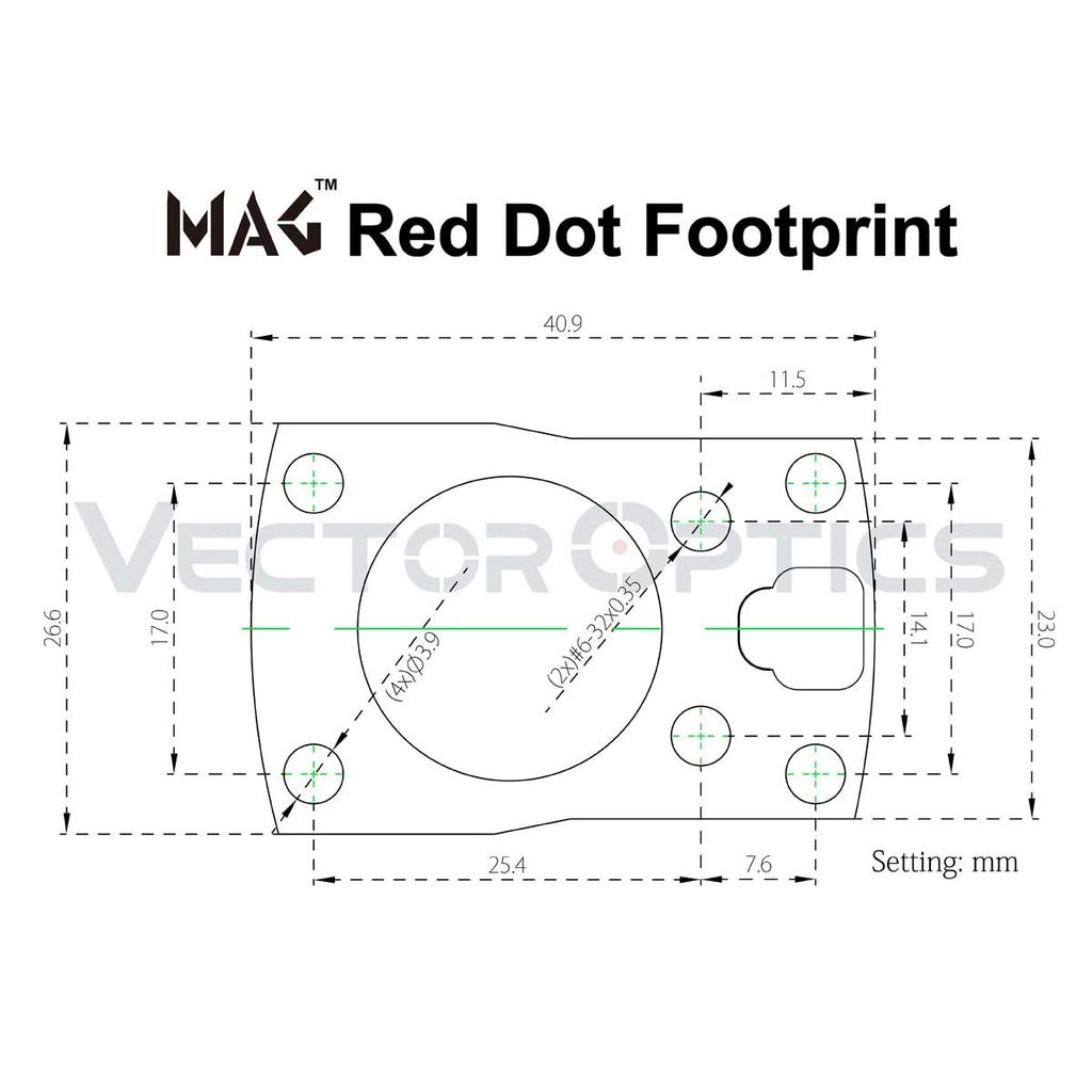 Vector Optics Frenzy-S 1x17x24 MIC Red Dot Sight Vector Optics SCRD-43