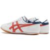 Onitsuka Tiger Men's Machu Racer White Orange Fabric Lace-Up Sneakers 1183A858-101