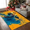 1 pièce de tapis de chaise imprimé Naruto pour utilisation à la maison, au bureau, tapis pour salon, cuisine, salle de jeux
