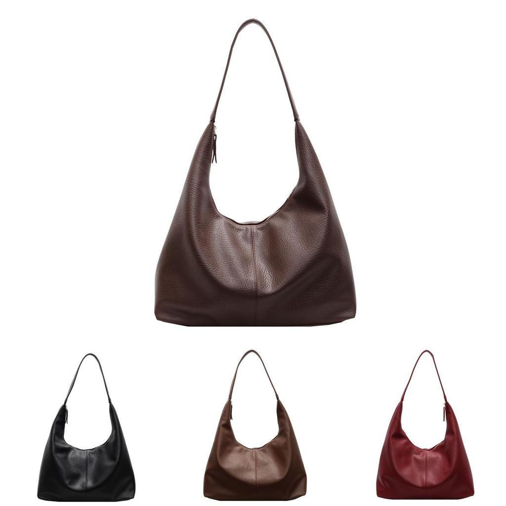 Urban Solid Color Pu Tote Bag With Large Capacity For Daily Use And Fashion Style