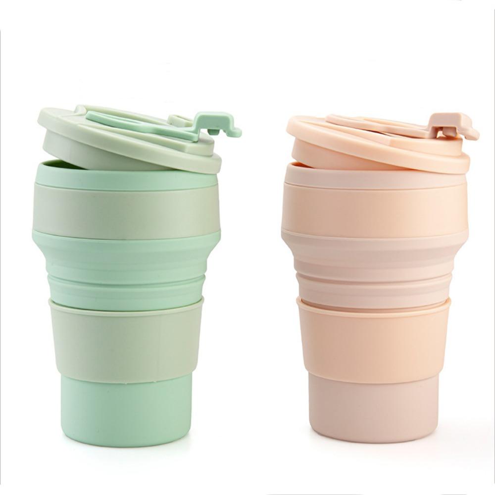 Portable Silicone Collapsible Cup | Creative Travel Folding Mug for Camping & Outdoor | Retractable Rinse Cup