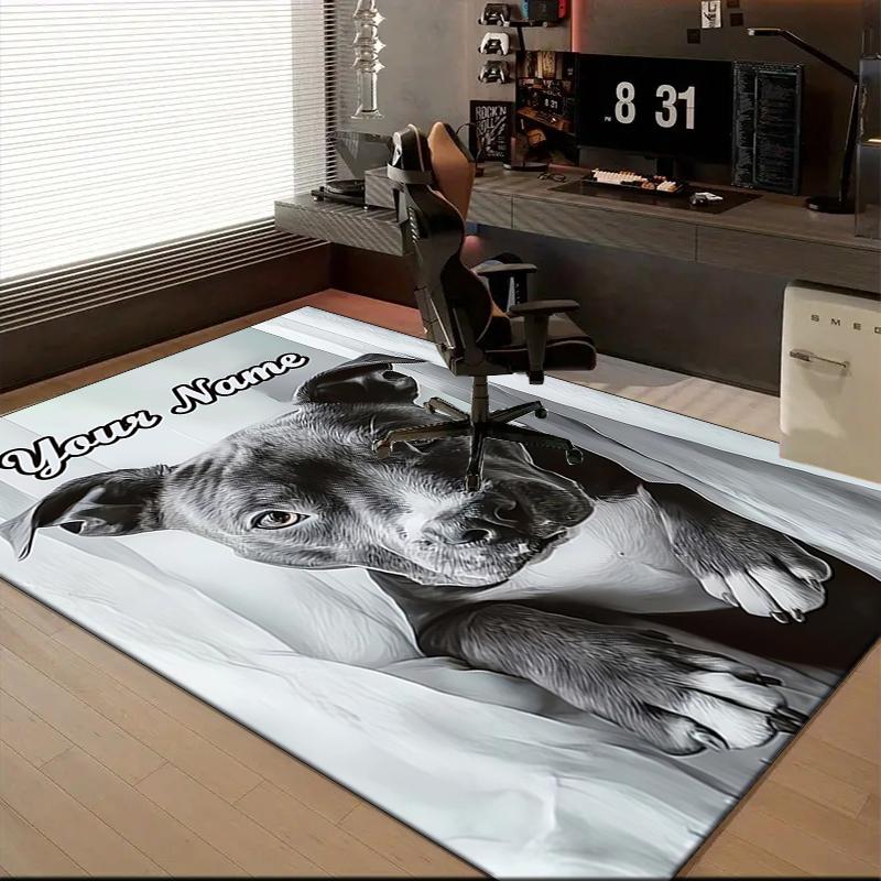 1PC Custom Name "Bold Beautiful: Name" Theme Floor Mat Ideal for Living Room, Game Rooms, Office, Bedroom Floor Mat Playful Design