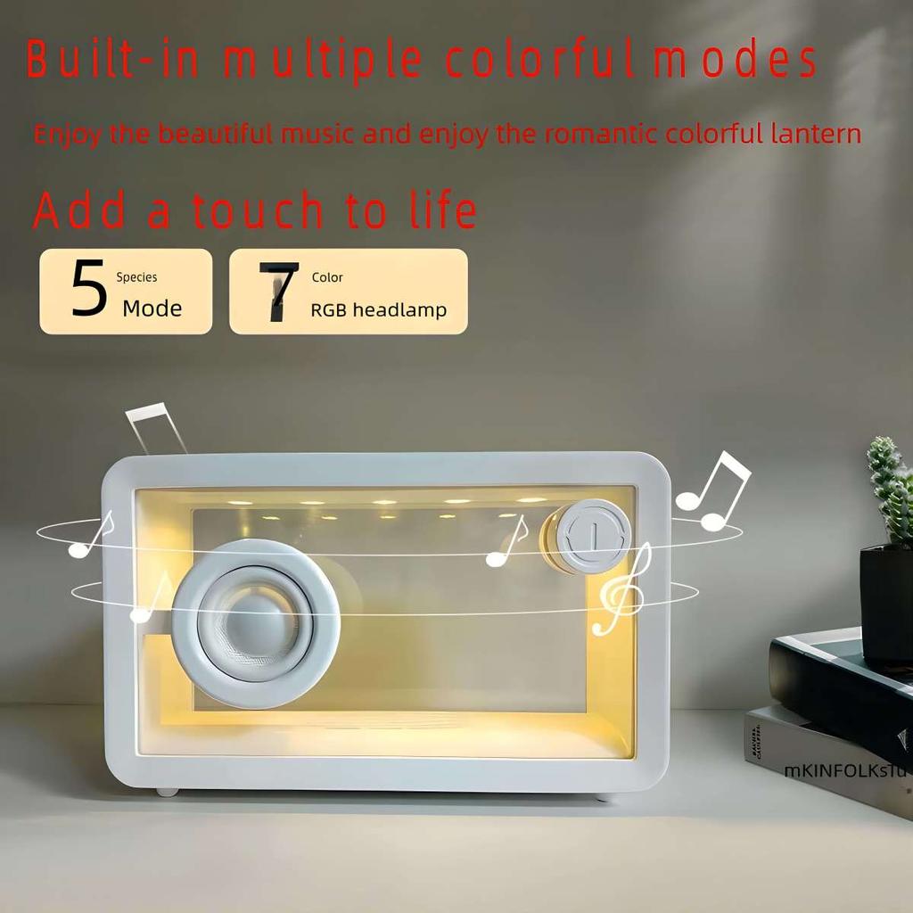 2024 Neuer transparenter Bluetooth-Lautsprecher RGB Bunter kreativer Bluetooth-Sound Transparenter drahtloser Bluetooth-Sound
