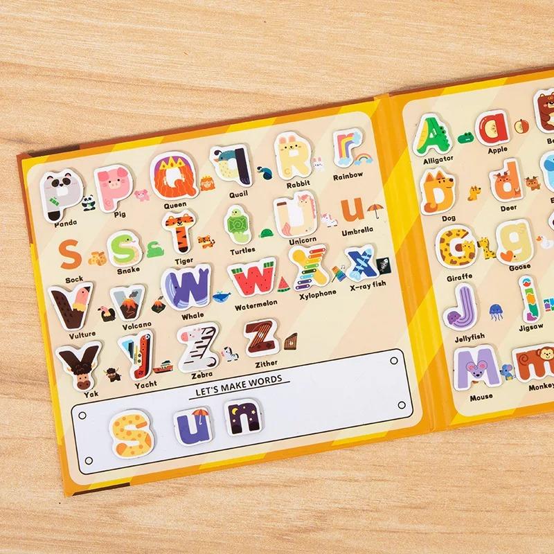 Libro di Adesivi Attività Montessori per Bambini Il Mio Primo Libro Silenzioso Giocattolo Educativo per l'Apprendimento Precoce - Gioco di Abbinamento per Bambini