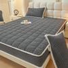 Foreign Trade Autumn and Winter Thickened Milk Fleece Mattress Three-piece Set, Bean Fleece Padded Quilted Mattress Fully Enclosed