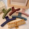 Korean Morandi Color Women's Large Bun Hair Claw Clip Hairpin