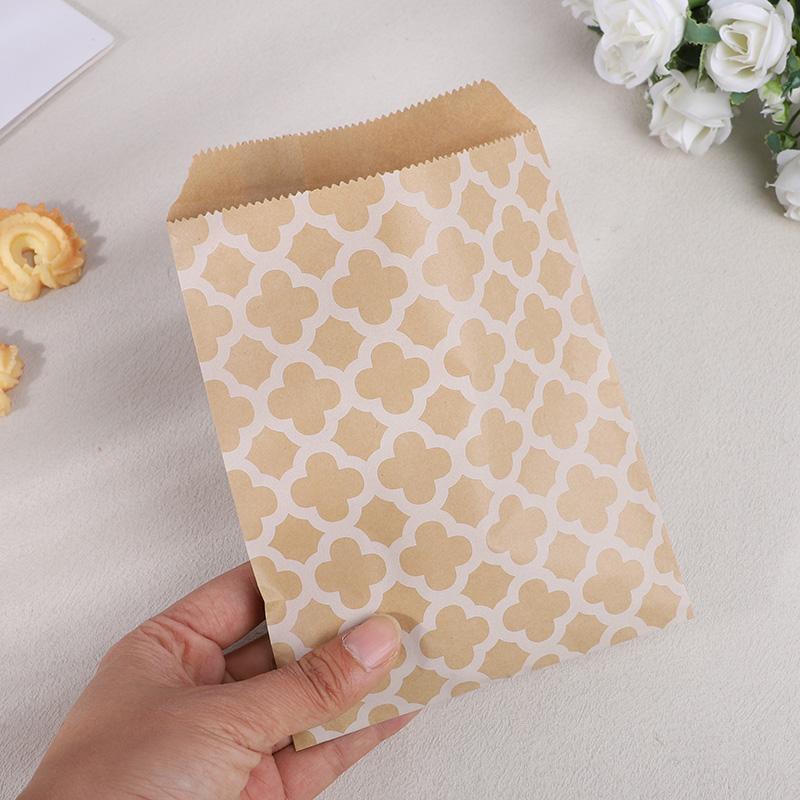 25/50Pcs Kraft Paper Candy Cookie Bag Thank You Wedding Gift Packaging Bag Guest Favors Kids Birthday Party Decoration Supplies
