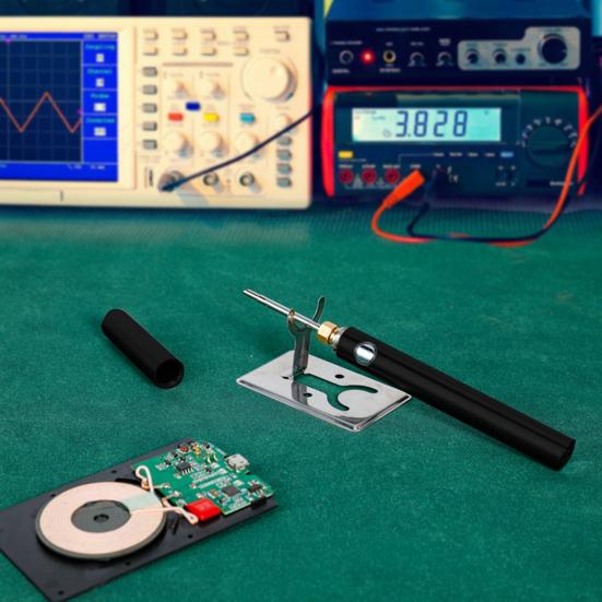 1 Set Electric Soldering Iron 1100mAh Battery 510 Interface Removable Tip One Key Start USB Charging 8-15W Cordless Soldering Iron Soldering