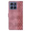 For Motorola Edge 60 Fusion 5G/Edge 60 5G Leather Case Imprinted Checkered Pattern Wallet Stand Flip Phone Cover