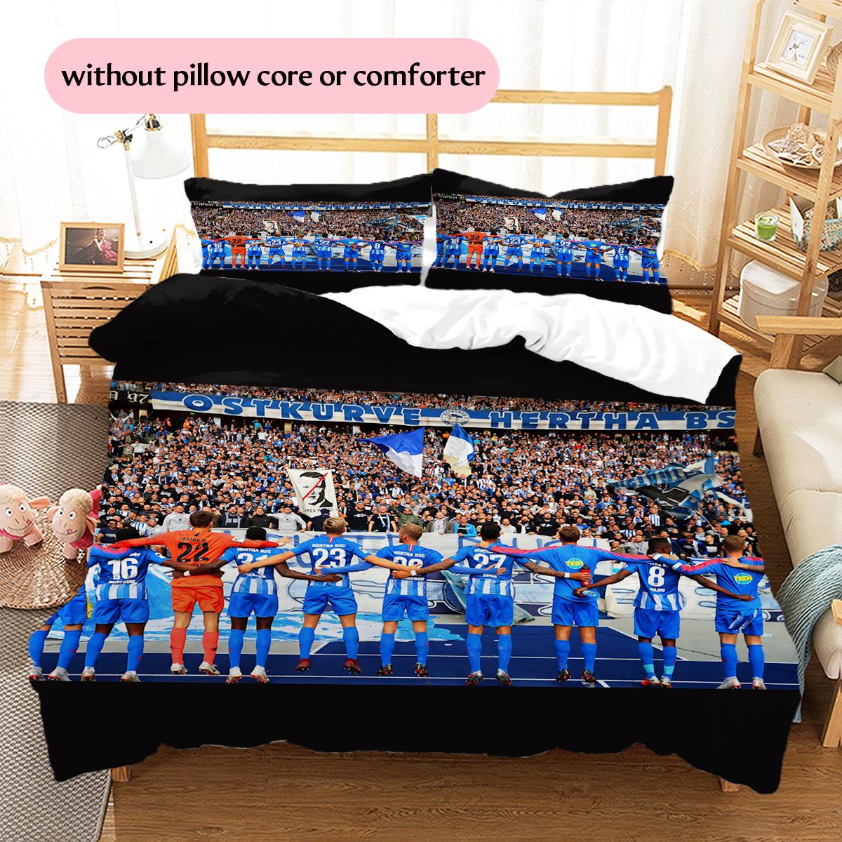 

Hertha BSC Berlin Pattern Bedding Home Decoration Birthday Gift (1 * duvet cover + 2 * pillowcase, without core) 135x200cm
