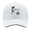 Tropical Beach Sunset Palm Tree Ocean Sailboat Sketch Sandwich Baseball Cap Unisex Women Sun Cap Outdoor Workouts Hat