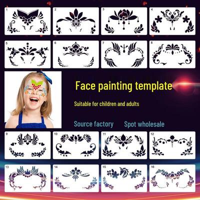 Children's Face Painting Stencil Template - Eye & Body Makeup Mold