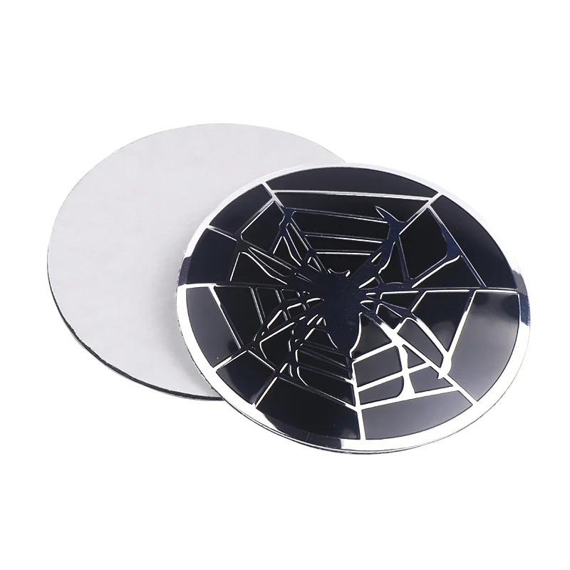 

4Pcs 56mm Universal Car Wheel Center Cover Stickers Hub Cap Spider Web Badge
