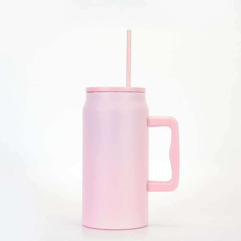 50oz Leak-Proof Portable Straw Cup: Ideal for Hot & Cold Drinks, Outdoor Activities, and Car Use