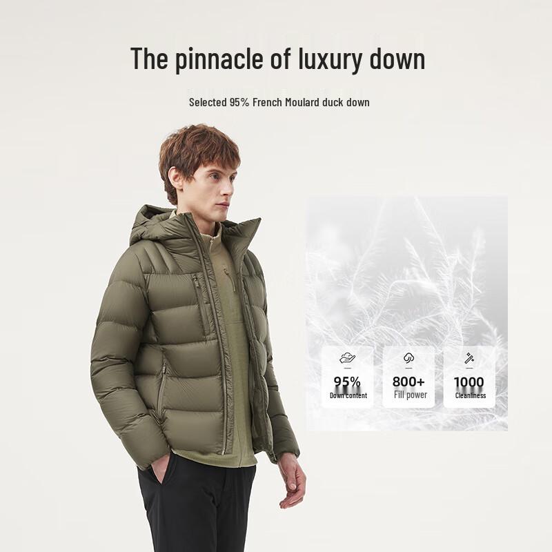 Tanboer Men's Hooded Puffer Jacket