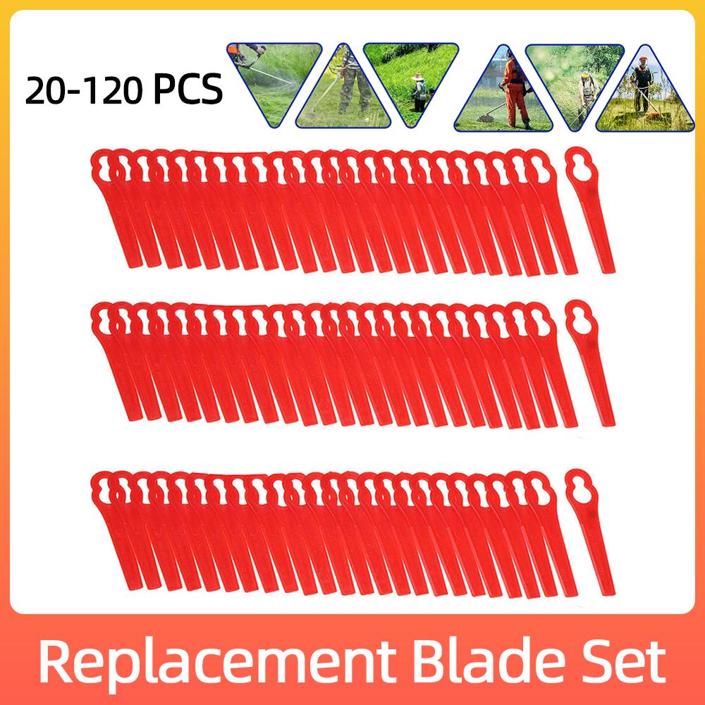 20/60/100/120pcs Grass Cutting Blade Plastic L83 Cutter Blades Fast Cutting Blades Spare Parts Durable Lawn Trimmer Accessories