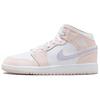 Jordan Air Jordan 1 Slip Resistant Abrasion Resistant Mid Top Vintage Basketball Shoes GS White Pink Blue FD8780-601(Team-)-Random Packaging Bags