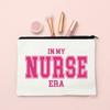 In My Nurse Era Print Women Cosmetic Bag Travel Neceser Toiletries Organizer Bags Women  Canvas Make Up Case Best Gift for Nurse