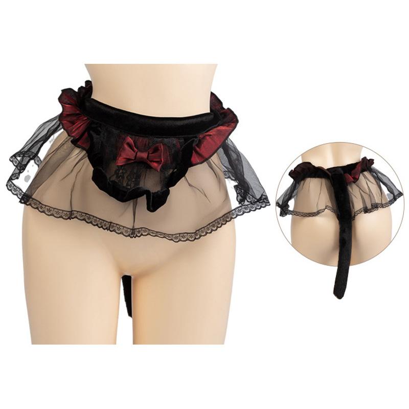 XXOO Erotic Sexy Vampire Cat Bow Sexy Lingerie Tail Halloween Night Role Play Women Temptation Pajamas Outfits Erotic Costumes