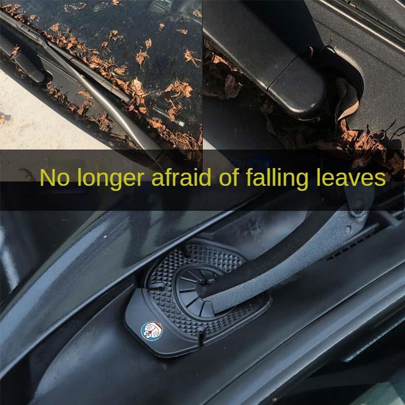 2Pcs Universal Car Windshield Wiper Arm Hole Protective Cover Silicone Wiper Bottom Prevent Debris Leaf Falling Dustproof Pad