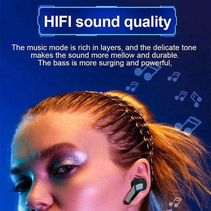 Gaming Drahtlose Ohrhörer Geringe Latenz Professioneller Gamer Bluetooth Kopfhörer Mit Mikrofon Stereo HiFi Headset
