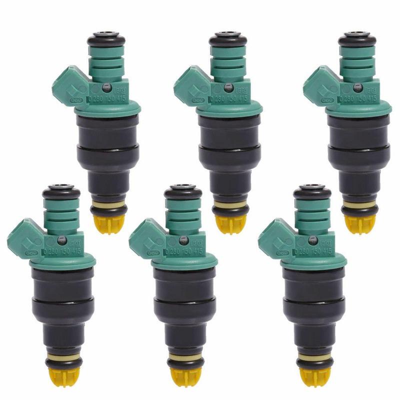 0280150415 SINOCMP 6PCS  Fuel Injectors For BMW 323i 325i 525i M3 Flow Matched Car Professional Replacement Parts