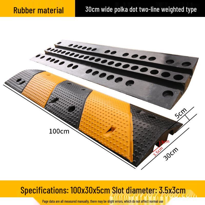 Rubber and Plastic Cable Protection Speed Bump