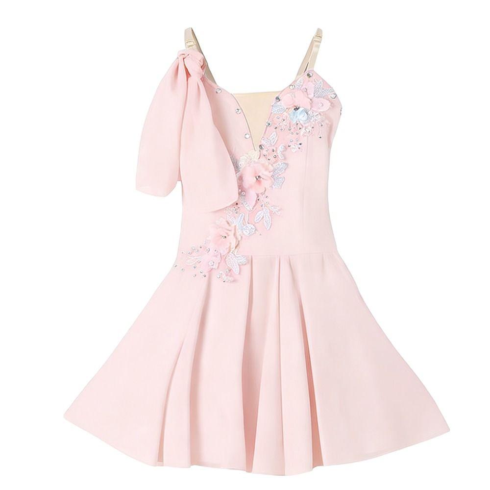 Classical Leotard Modern Dance Dress Chinese Sling Performance Costume Princess Dress Kids Girls