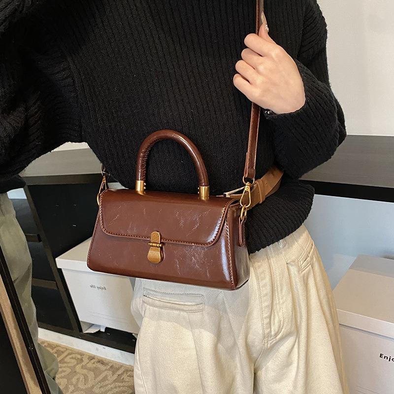 Kleine Tasche Damen Herbst und Winter vielseitig neu modisch schlichte Umhängetasche Damen Arbeit kleine Tasche