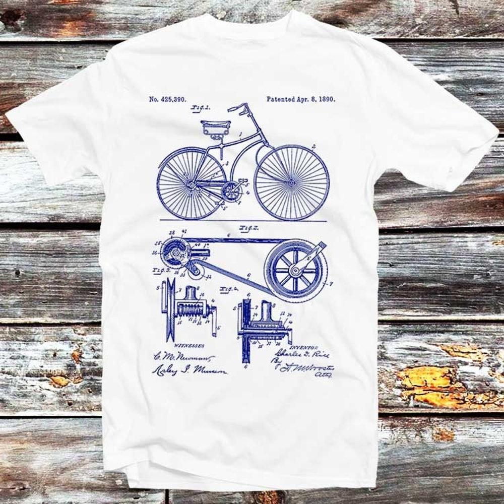 

Футболка из 100% хлопка 230GSM, патентованная велосипедная цепная футболка, винтажная ретро-крутая подарочная мужская женская унисекс-футболка с рисунком аниме B324 XS белый