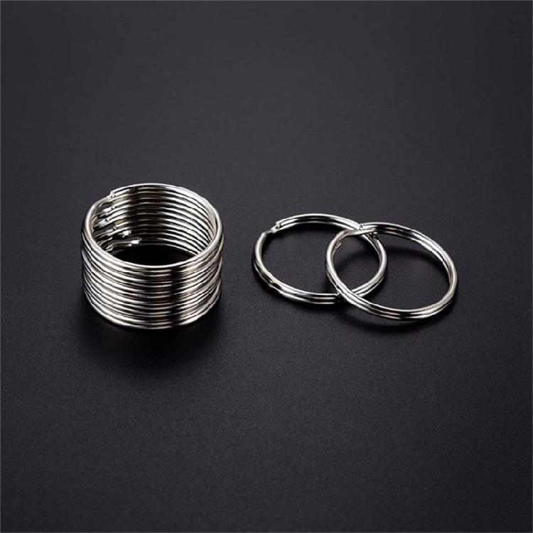 100 Pieces 12MM Keyring Connectors Iron Split Rings Suitable for Jewelry Making and Projects