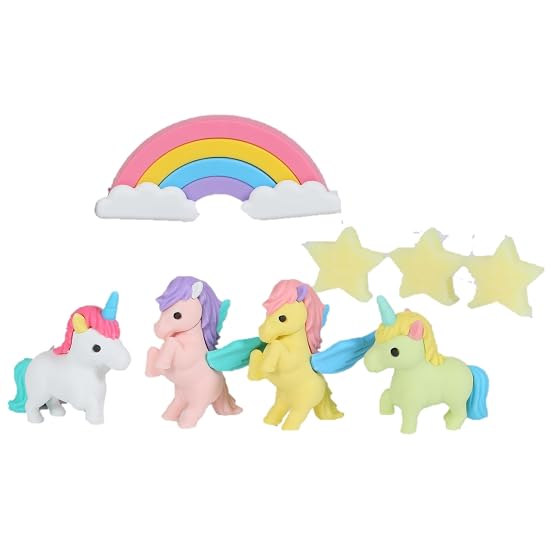 Blister Pack Eraser Unicorn & Pegasus