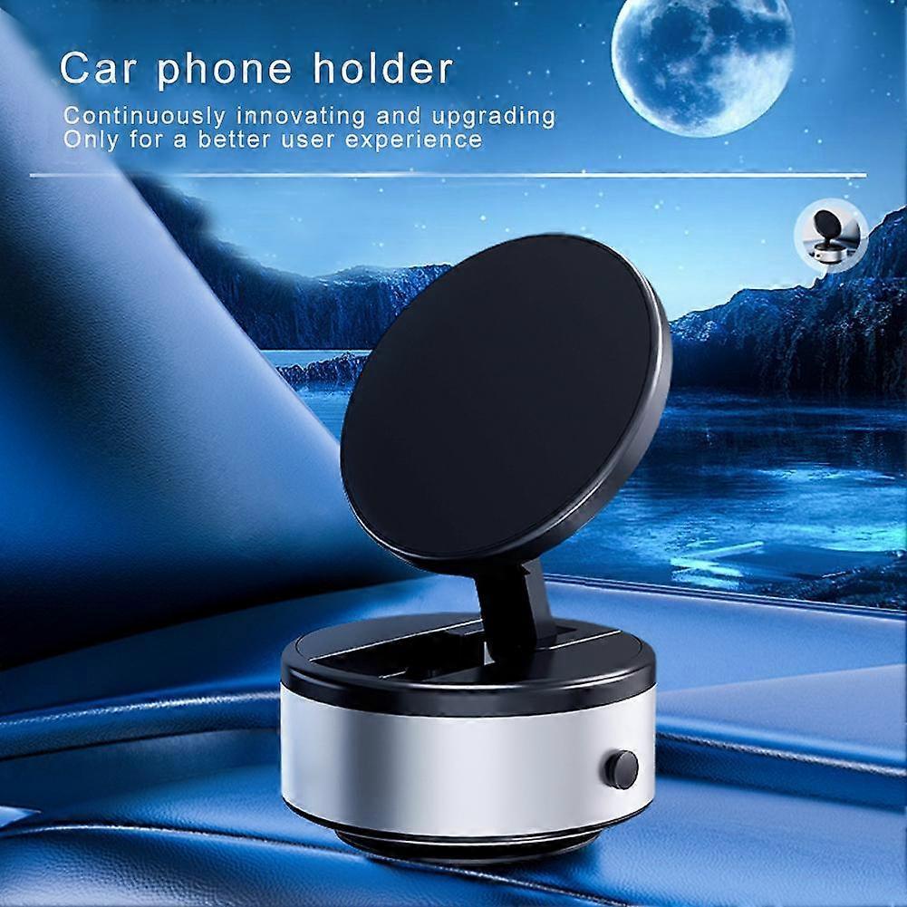 Intelligent Mobile Phone Holder Double-Sided Magnetic Car Mount Black Technology Universal Adsorption Bracket Vacuum Adsorption Stable For Phone